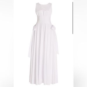 ANDREA IYAMAH Hadasa cotton maxi corset dress NWT